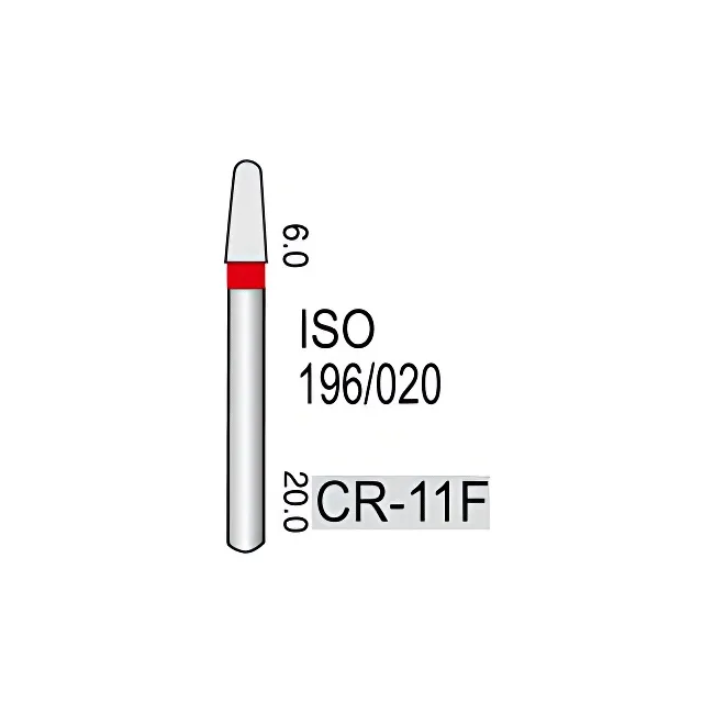 Round End Taper or Inlay Preparation Shape CR-11F, Fine Grit, 196/019