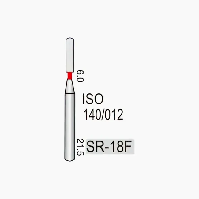 Shoulder Straight Round End Cylinder SR-18F, Fine Grit, 140/011
