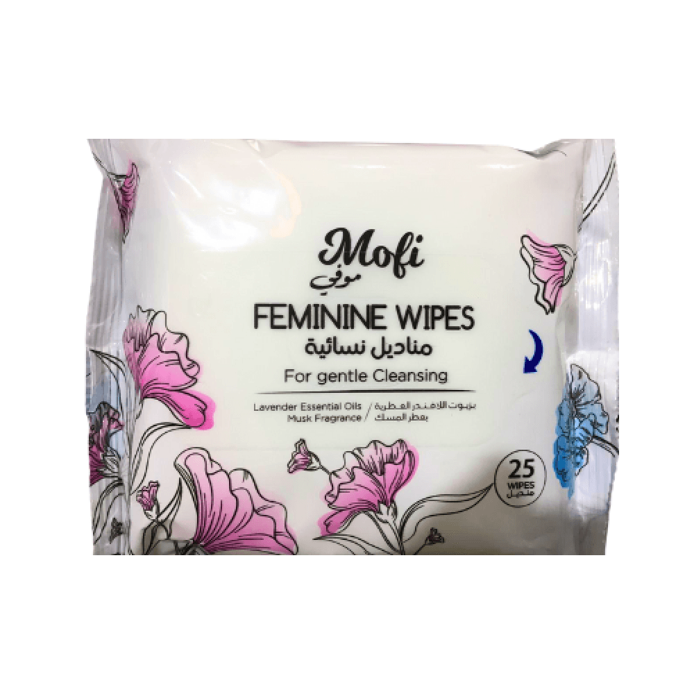Feminine Wet Wipes, Musk Scent, 25 Wipes