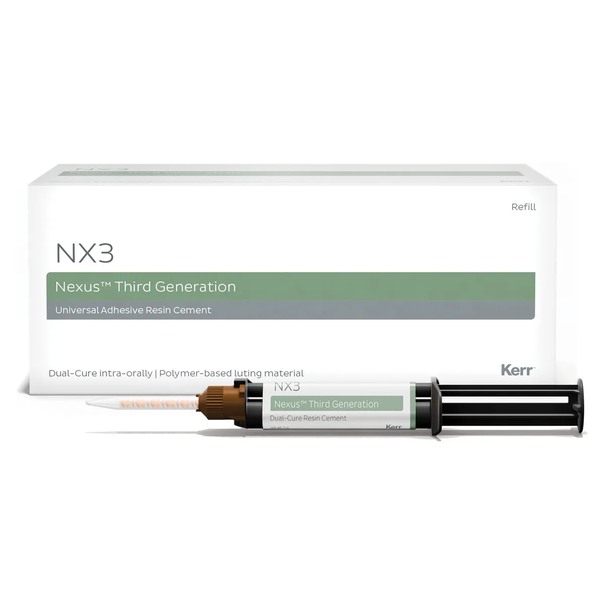 NX3 Nexus Third Generation, Dual-Cure Resin Cement, Yellow, Automix Syringe 5g