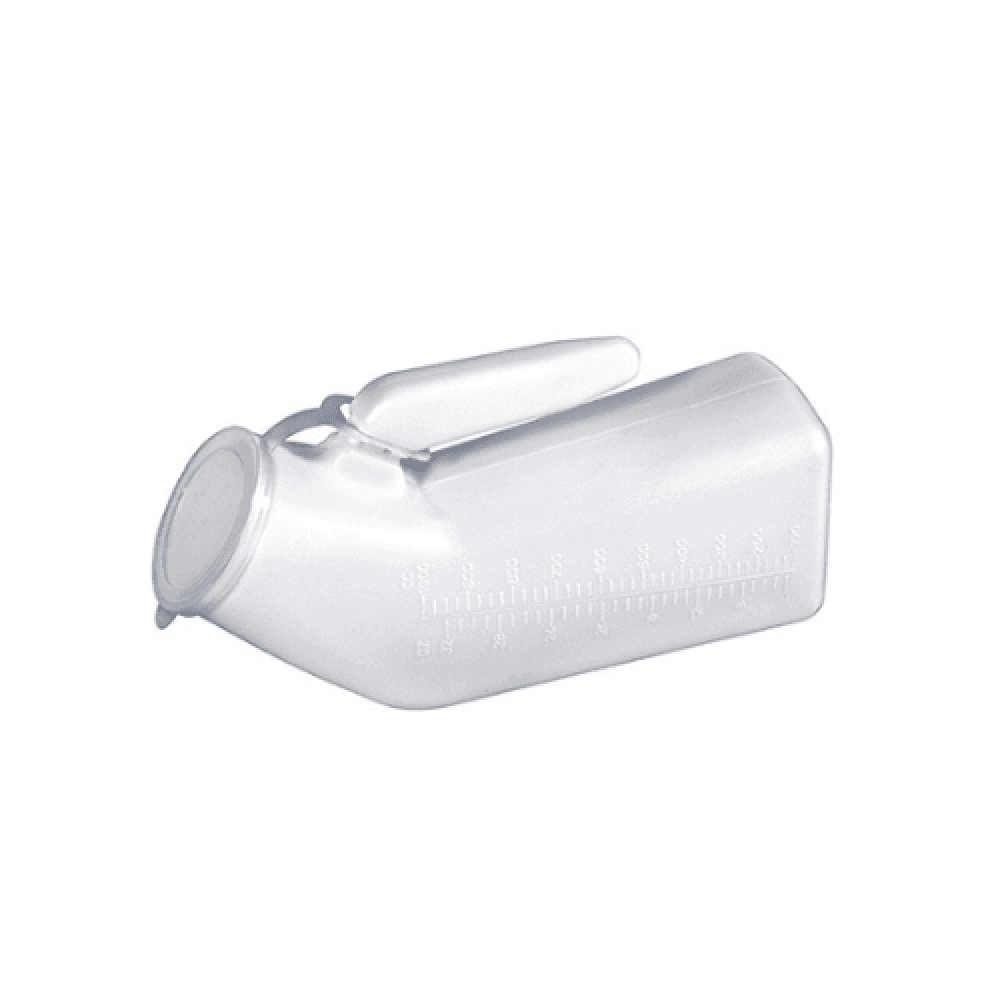 Male Plastic Urinal with Lid