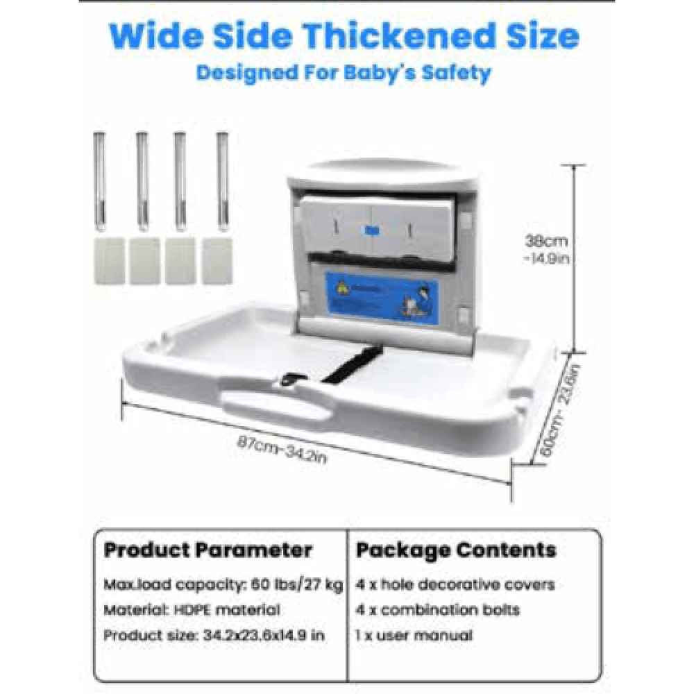 Wall-Mounted Baby Changing Table