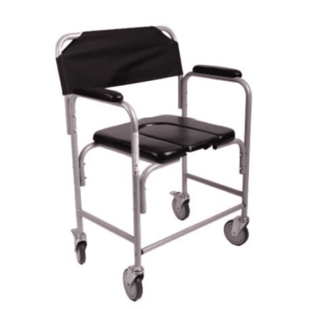 Padded Commode Chair with Wheels, DY02804