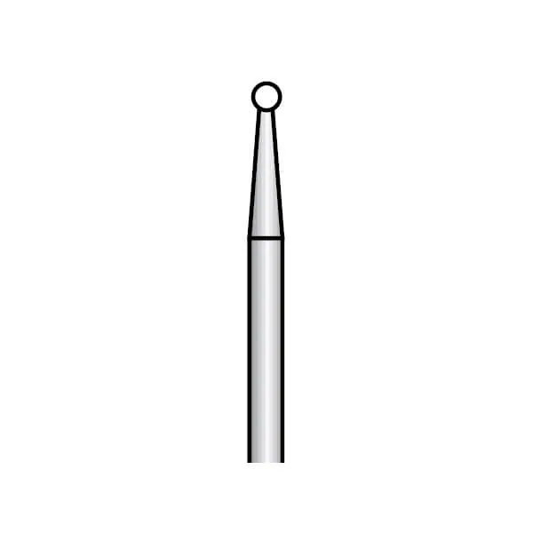 Ash Hi-Di Diamond Burs, Round (001), Medium, FG 014