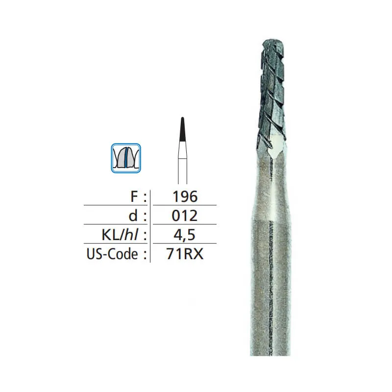 Crown Cutters Carbide FG137/012 Box/2