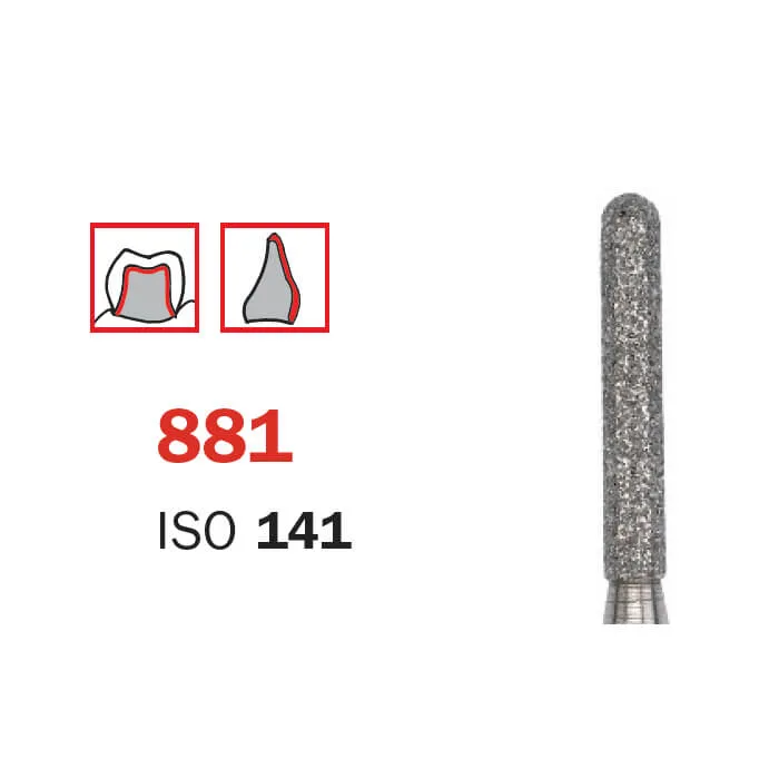 Diamond Bur, FG 018, Medium, Torpedo ISO #141