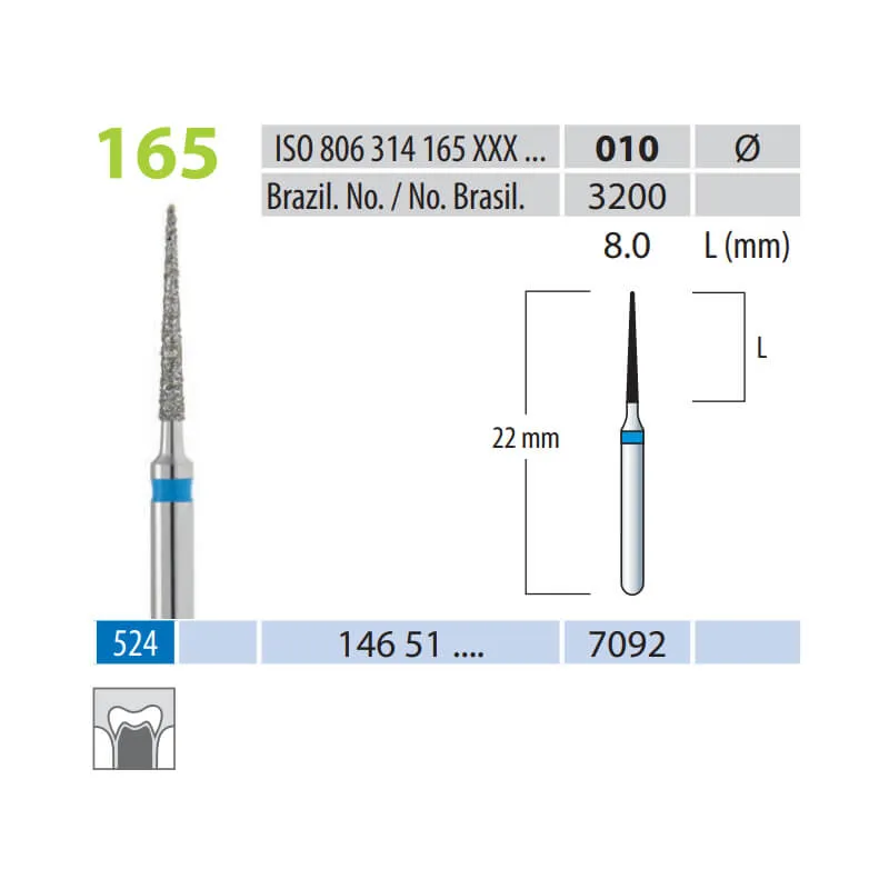 سنابل ألماسية، مخروطية إبرية، FG 165-010، متوسطة