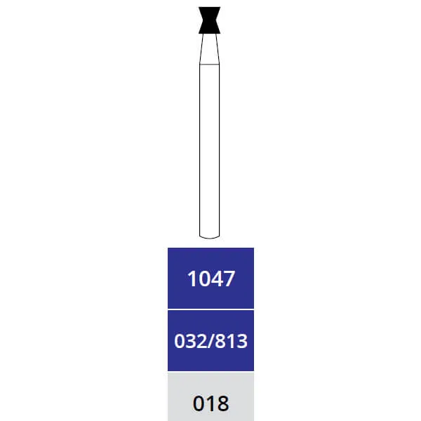 Diamond Burs, Inverted Cone, Medium, FG 018, 1047
