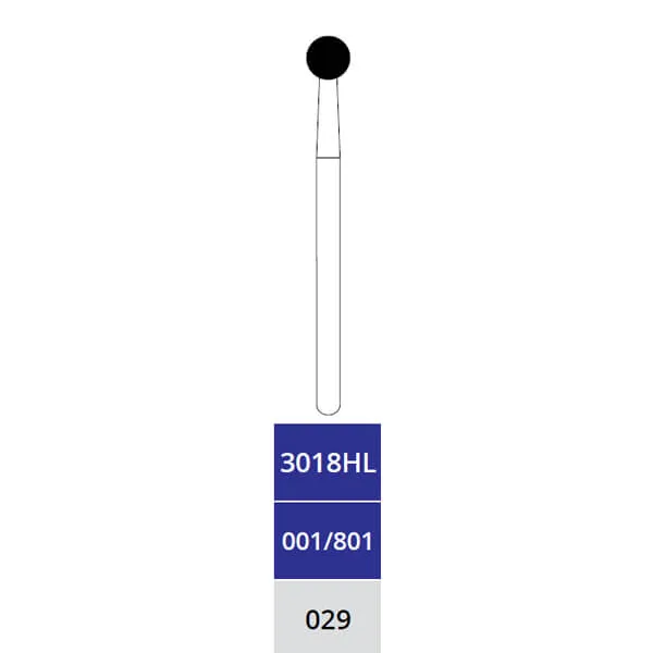 Diamond Burs, Round, Medium, FG X-Long 029