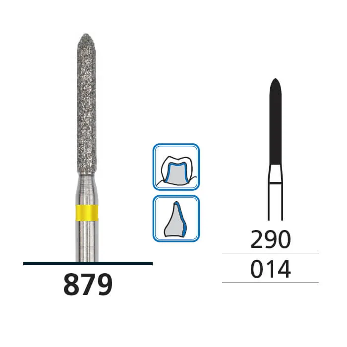 Diamond Burs, Torpedo, X-Fine, FG 014