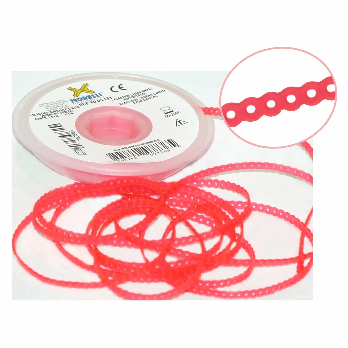 Elastic Chain Close, Crystal Red