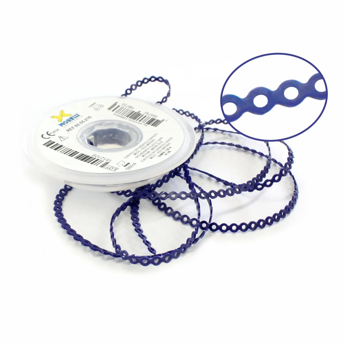Elastic Chain Medium (Short), Marine Blue