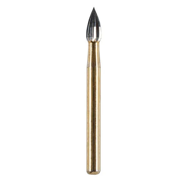 Finishing Carbide Bur, FG 023, Flame, 12 Flutes ISO #254