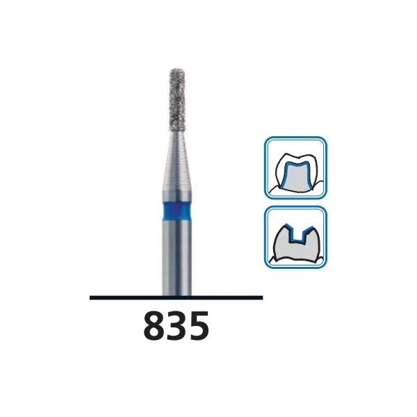 سنابل ألماسية أسطوانية ذات نهاية مسطحة G835، حبيبات خشنة، FG-016