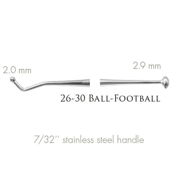 Composite Burnisher 26/30 Ball/Football, Posterior, Standard
