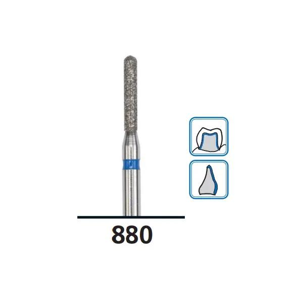 Round-End Cylinder Diamond Burs G880, Coarse Grit, FG-018