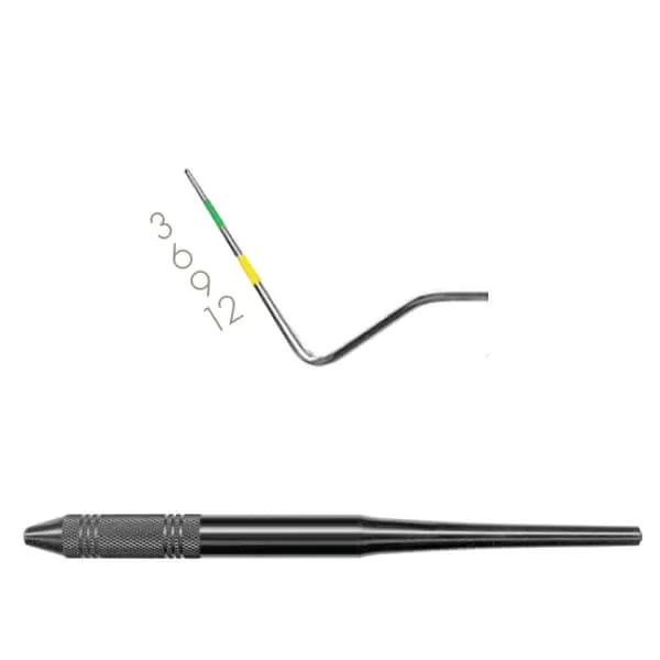 Probes, # 12, Single End, Yellow/Green, EagleLite Resin