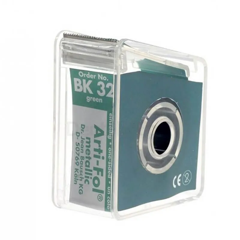 Bausch Arti-Fol 8µm (أخضر)، مزدوج الجوانب، عرض 20mm، طول 20m
