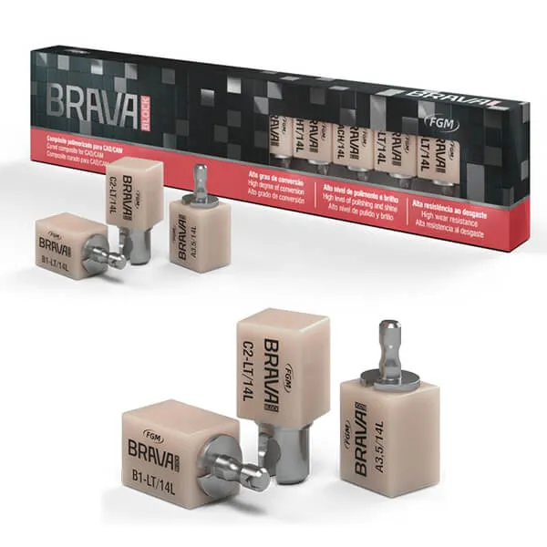 Brava Block B1-LT, Glass-Ceramic Composite CAD/CAM Blocks