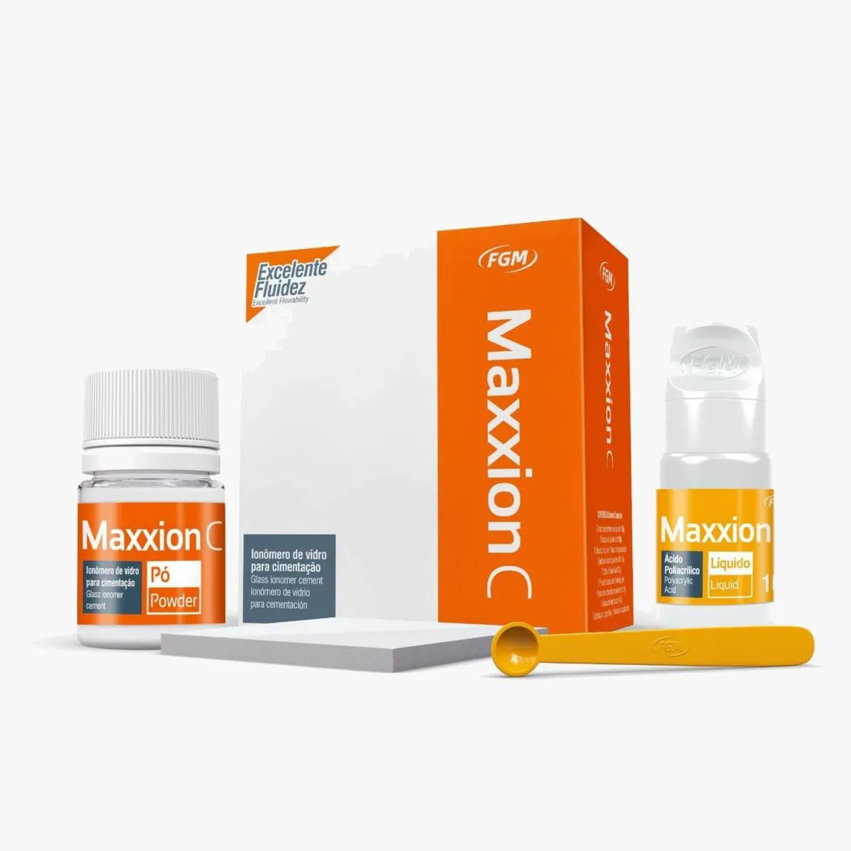 Maxxion C KIT، أيونومر زجاجي ذاتي التصلب للتثبيت
