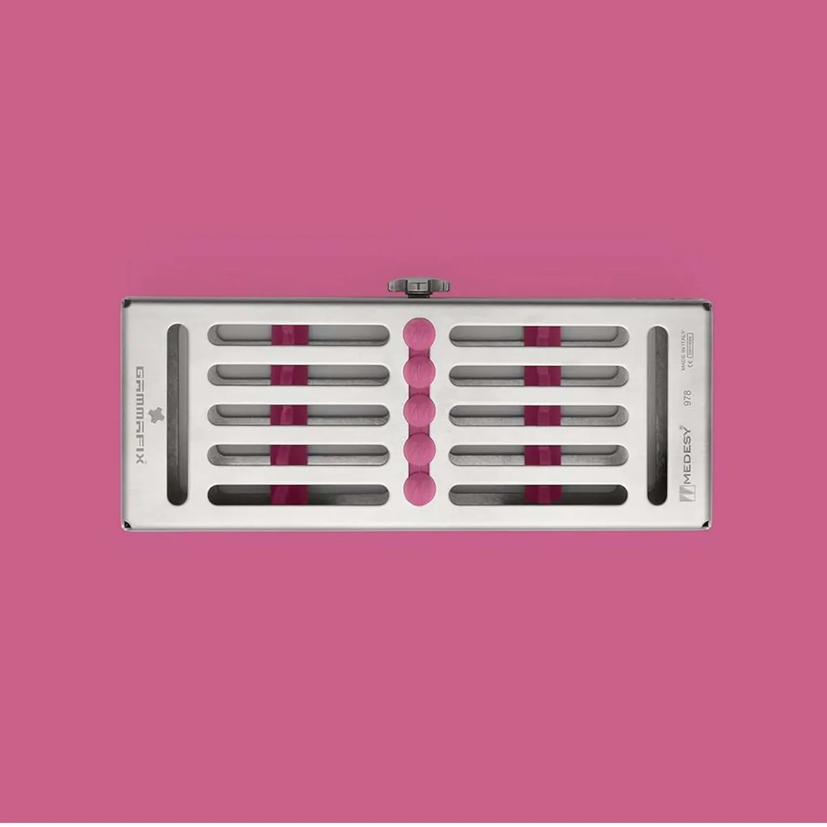 Inox Cassettes 5 Instruments, Pink