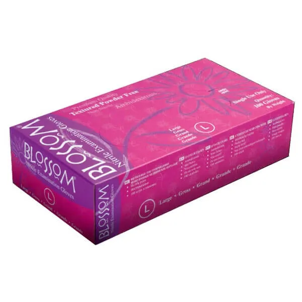 Powder Free Nitrile Exam Gloves, Large (Lilac), PK/100