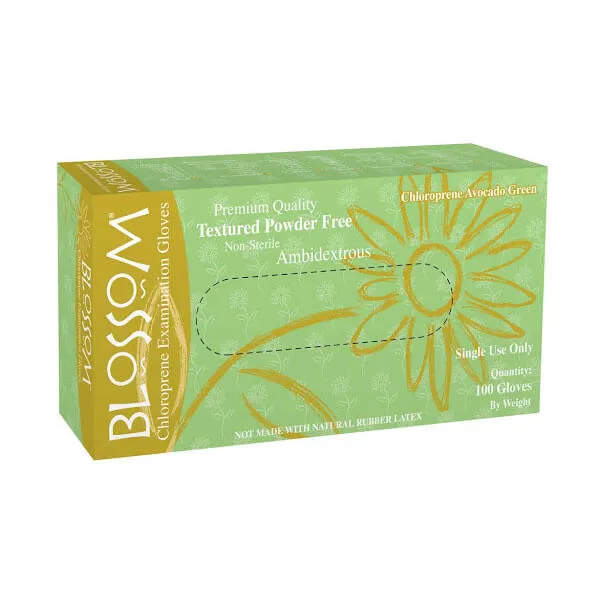 Powder Free Nitrile Exam Gloves, Small (Green Avocado), PK/100