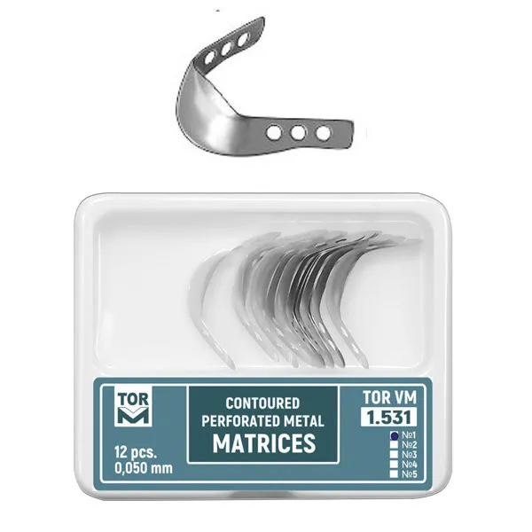 Perforated Contoured Metal Matrices, Medium with Ledge