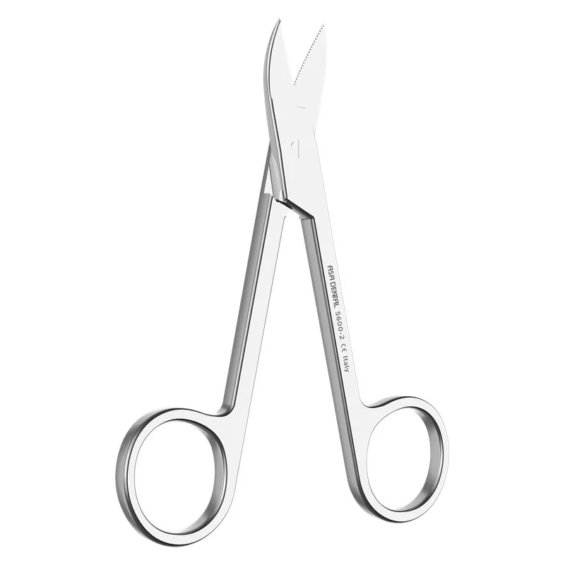 Crown Scissors Curved, One Serrated Blade, 10.5cm