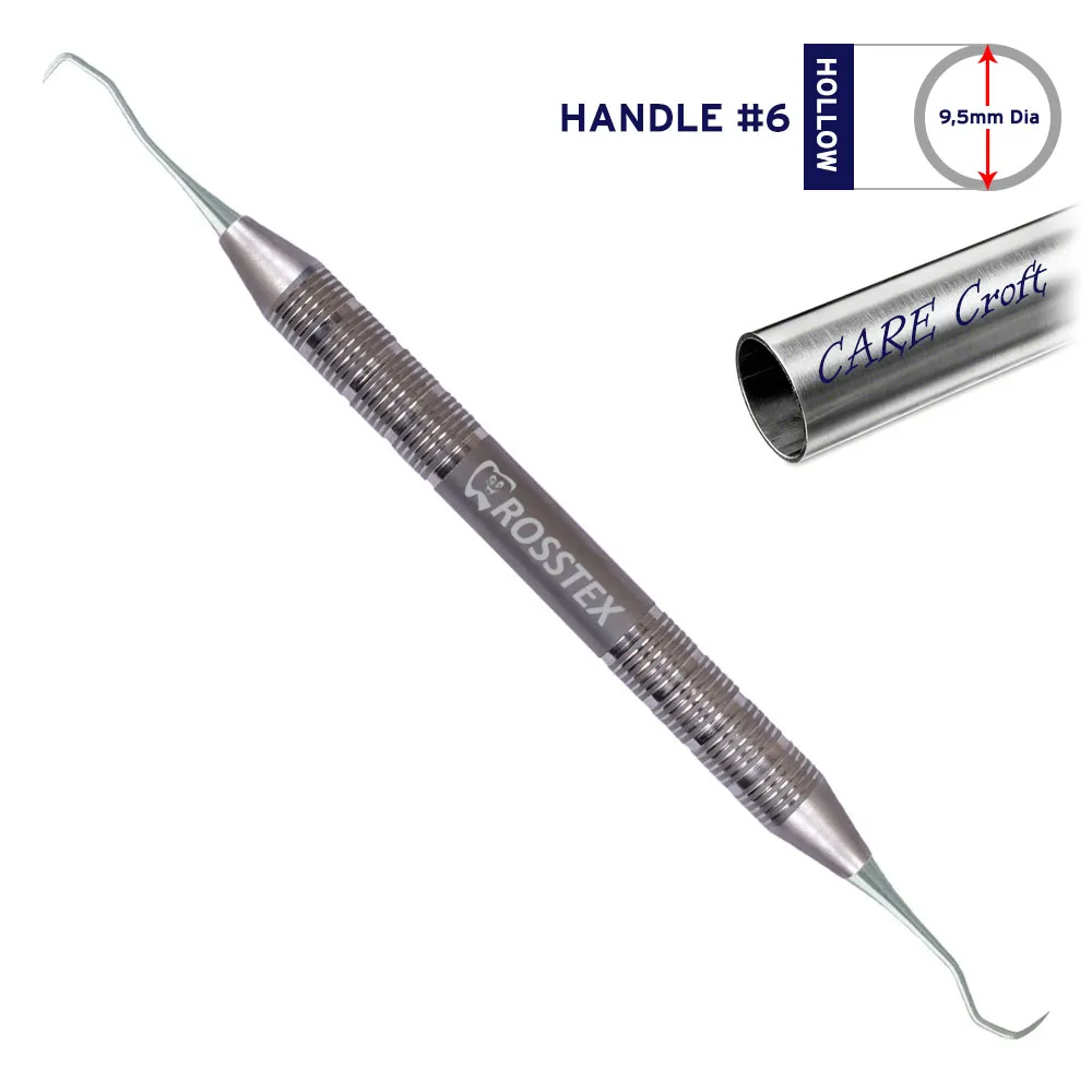 مقشطة منجلية للأسنان Jacquette H3/4، مقبض رقم 4