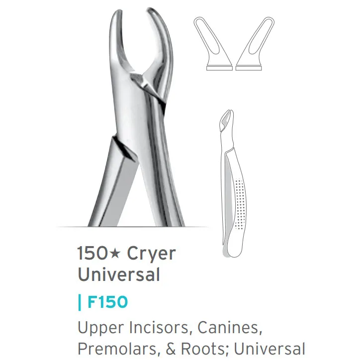 Cryer Anterior Teeth Extraction Forceps #150