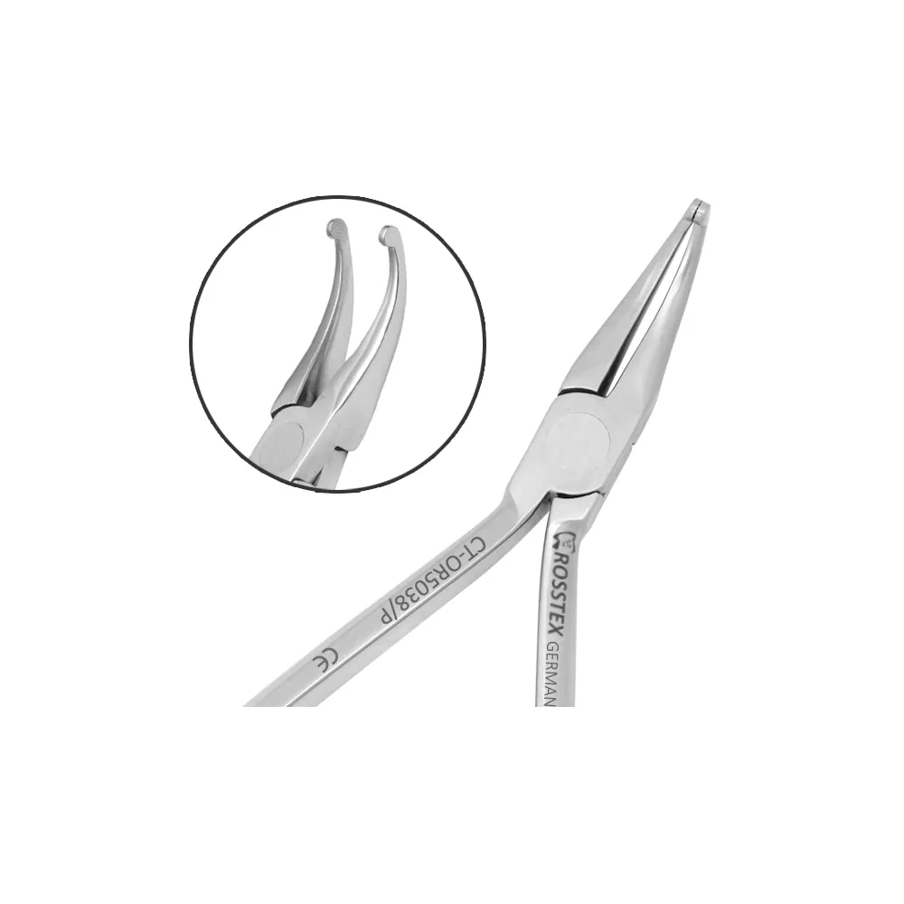Orthodontic Pliers How Utility, Angled, 12.5 cm, 3 mm Dia Beak