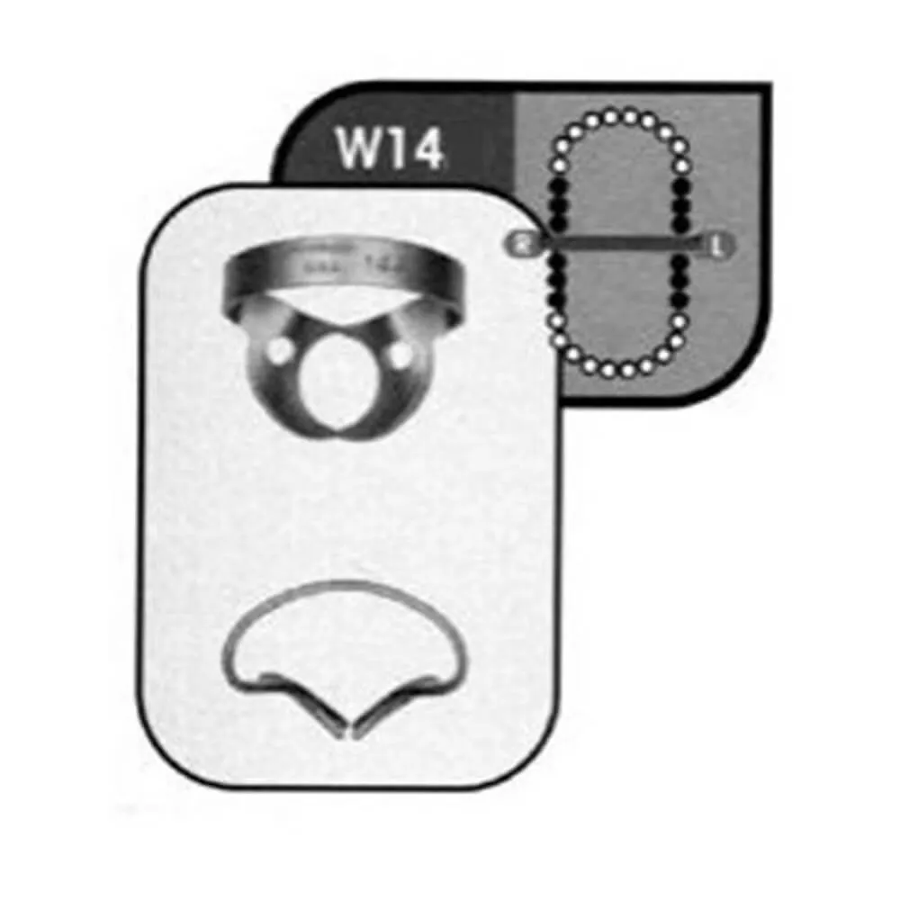Rubber Dam Clamps #W14, Molar