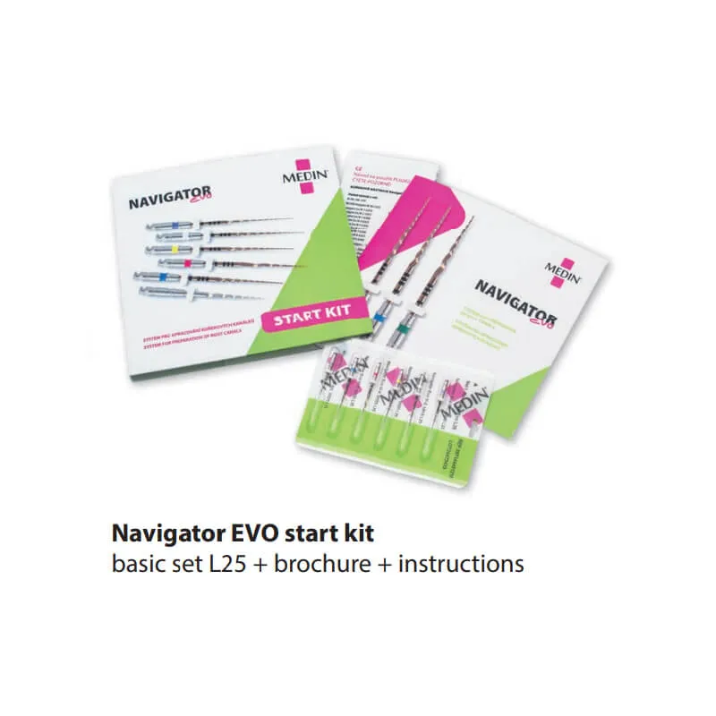 Start Kit Navigator Evo Rotary Files Length 25mm Assorted Sizes