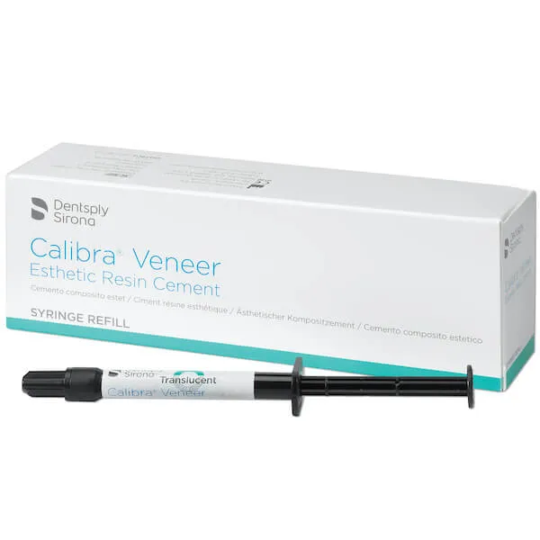 Calibra Veneer، أسمنت راتنج جمالي، ظل شفاف، محقن 2g