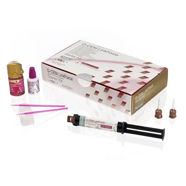 GC G-CEM LinkForce, Dual-Cure Adhesive Resin Cement, TR, Starter Kit