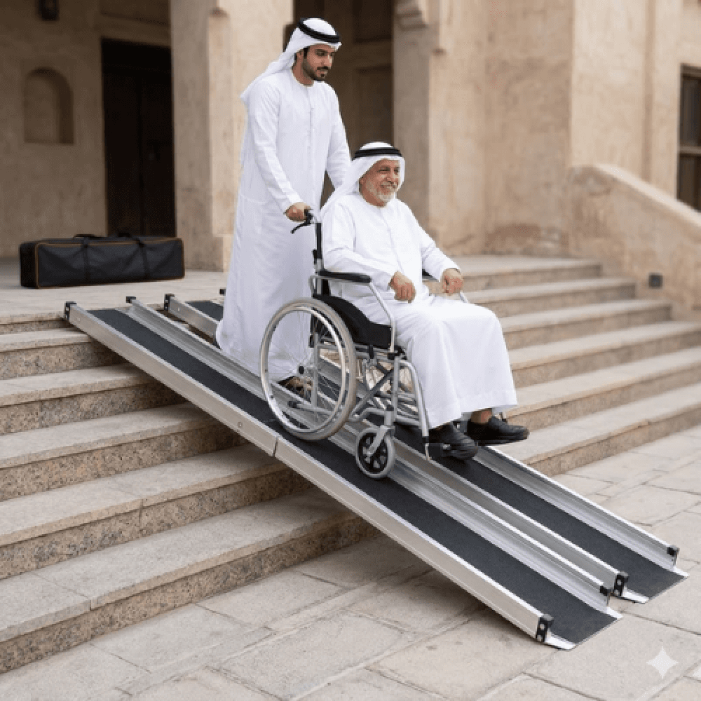 منحدر تلسكوبي للكرسي المتحرك