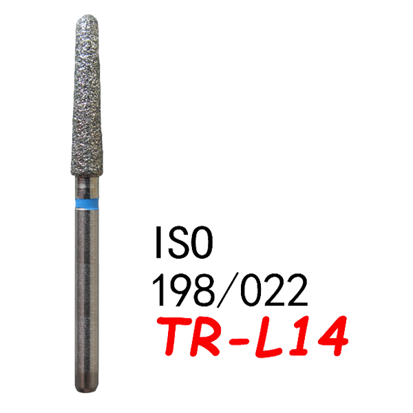 Straight Taper Round End Long Shank TR-L14, Standard Grit, 198/022