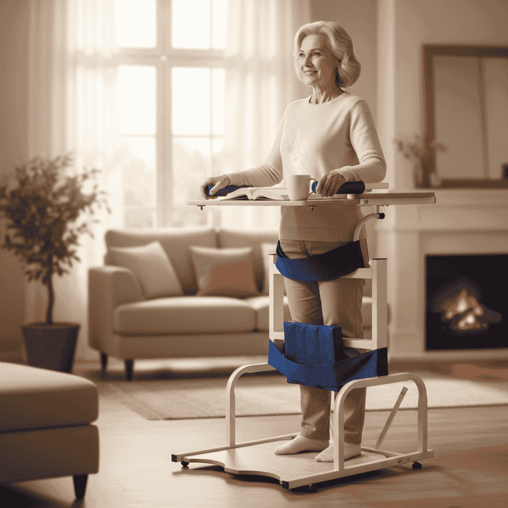 Electric Standing Frame with Table, Adult