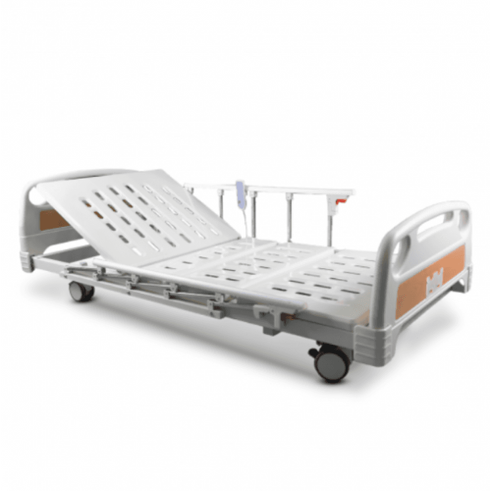 Ultra Low 4-Function Hospital Bed With Mattress