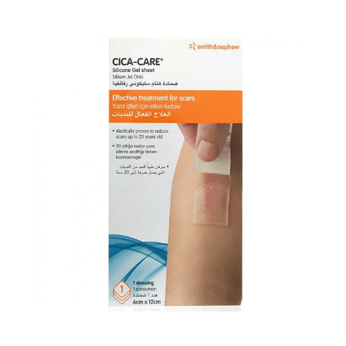 Cica-Care Silicone Gel Sheet, 6 × 12 cm