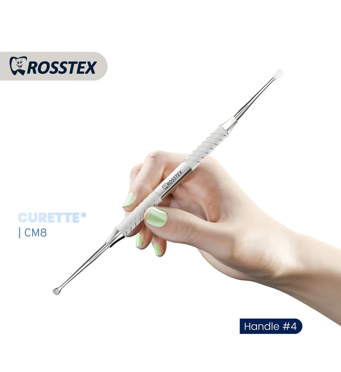 Dental Surgical Curette Miller 8, Handle No. 4