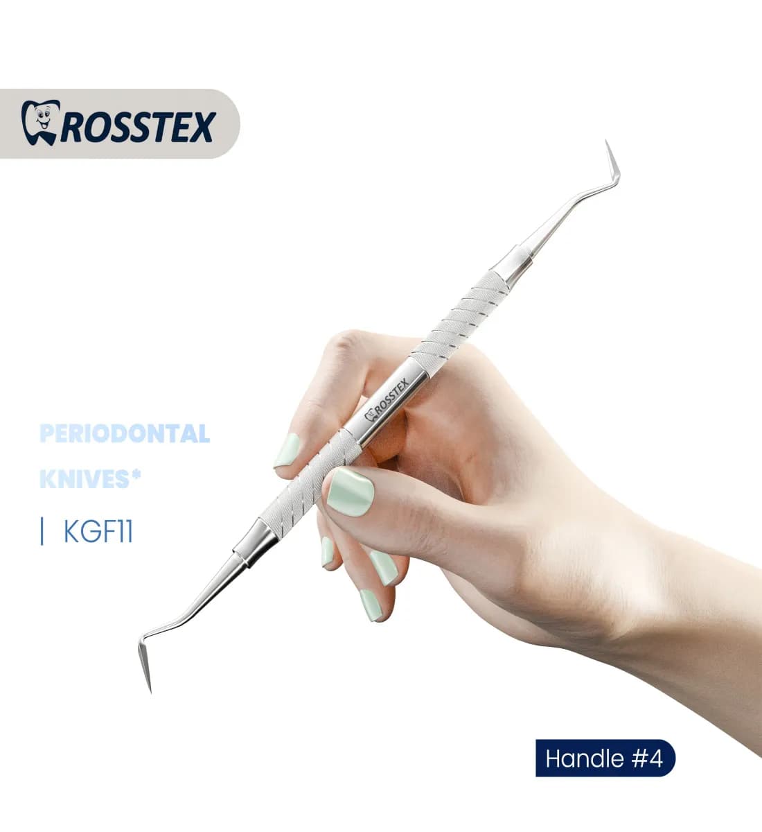 Periodontal Knife Goldman-Fox 11, Handle No. 4