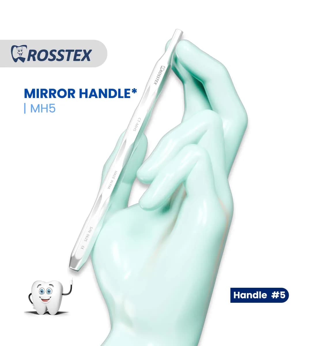 Dental Mirror Handle, Simple Stem, No. 5