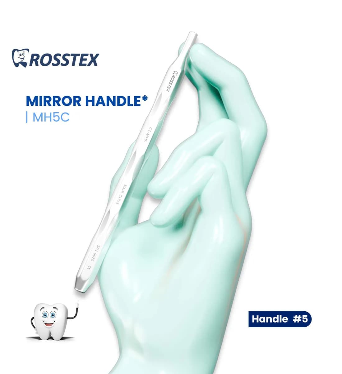 Dental Mirror Handle, Cone Socket, No. 5C