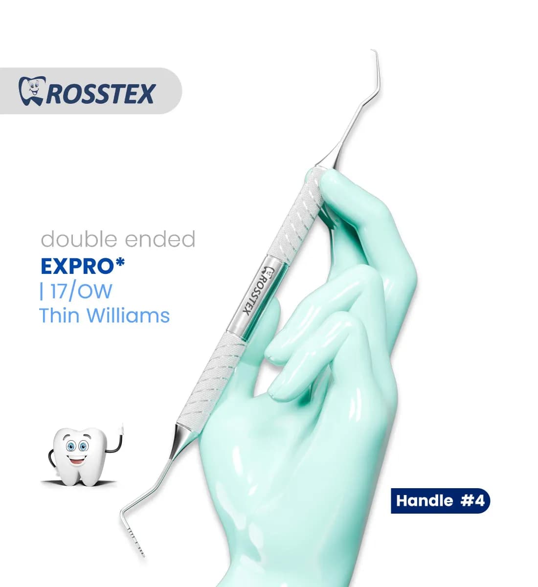 Dental Expro 17/Thin Williams, Handle No. 4, Double Ended