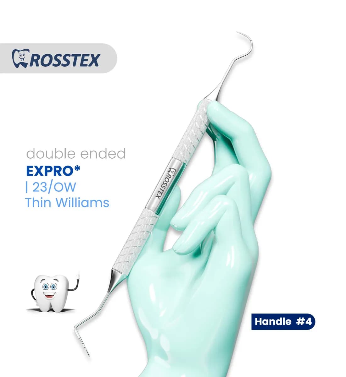Dental Expro 23/Thin Williams, Handle No. 4, Double Ended