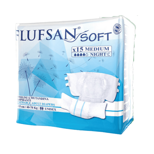 Flufsan Incontinence Briefs, Italian