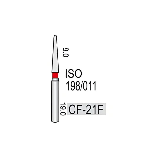 مخروطي مدبب كحت لثوي CF-21F، خشونة ناعمة، 298/014