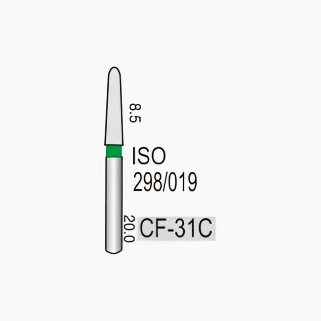 مخروطي مدبب كحت لثوي CF-31C، خشونة خشنة، 298/020